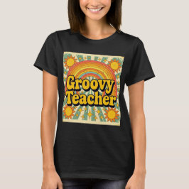 Groovy Teacher appreciation  Cute Retro Style  Tシャツ