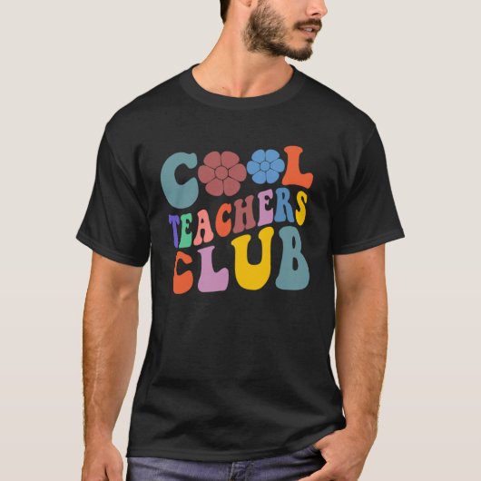 Groovy Teacher Cool Teacher Club School Teaching W Tシャツ (正面)