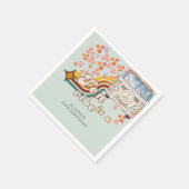 Groovy Tenはヴィベデイジーヴァン10歳の誕生日だ スタンダードカクテルナプキン (角)