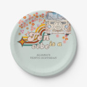 Groovy Tenはヴィベデイジーヴァン10歳の誕生日だ ペーパープレート (正面)