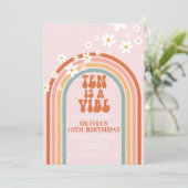 Groovy TenはVibeデイジーレインボー10thの誕生日 招待状 (スタンド正面)