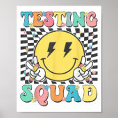 Groovy Test Day Testing Squad Motivation Teacher S ポスター (正面)