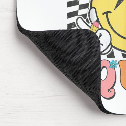 Groovy Test Day Testing Squad Motivation Teacher S マウスパッド (コーナー)