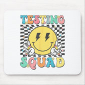 Groovy Test Day Testing Squad Motivation Teacher S マウスパッド (正面)