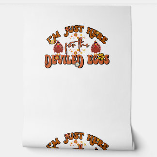 Groovy Thanksgiのデベイル卵のためにここにいる 壁紙