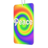 Groovy Tie-Dyeハート空気清浄剤 カーエアーフレッシュナー (左)