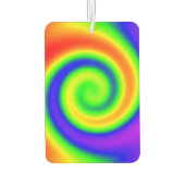 Groovy Tie-Dyeハート空気清浄剤 カーエアーフレッシュナー (裏面)