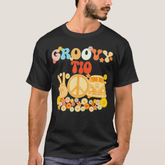 Groovy Tioマッチング家族ベビーシャワー父のDa Tシャツ