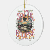 Groovy Total 太陽の Eclipse 2024年4月8日天文学 セラミックオーナメント (左)