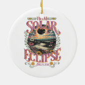 Groovy Total 太陽の Eclipse 2024年4月8日天文学 セラミックオーナメント (裏面)