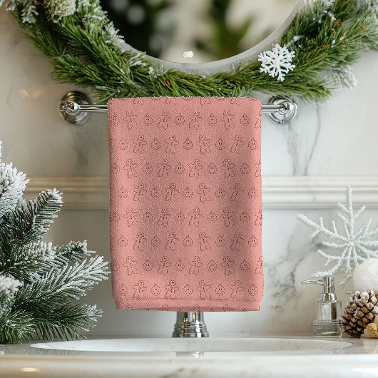 Groovy Towel Set 70s Pastel Christmas Delight バスタオルセット