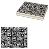 Groovy Truchetトリップ（幻覚体験）のようなタイル ラバースタンプ (押印)