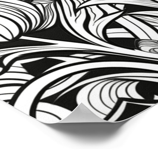 Groovy Tulipsポスターの色を付ける準備ができている ポスター (角)