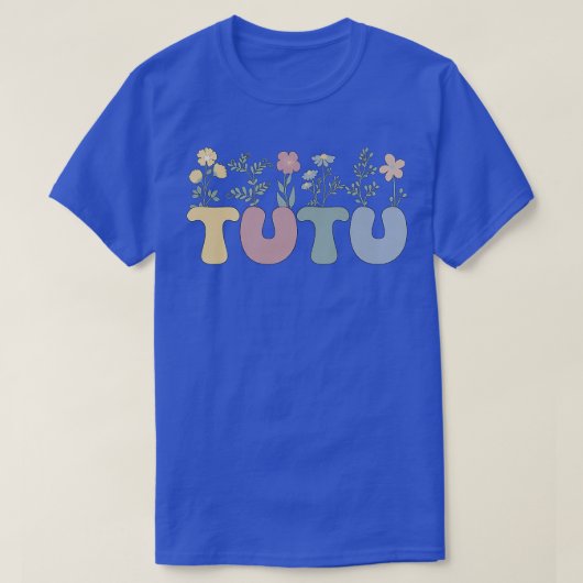 Groovy Tutu祖母の花Tutu祖母 Tシャツ (デザイン正面)