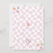 Groovy Two-tti Cutie, Retro Pinks 2nd Birthday 招待状 (裏面)