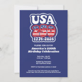  Groovy USA 250 - America's 250th Birthday Party 招待状 (正面)