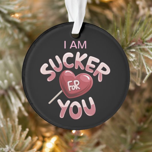 Groovy Valentineのマッチングを私は吸う オーナメント (ツリー)