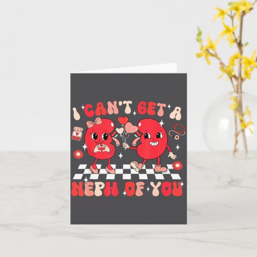 Groovy Valentine Kidney Dialysis Tech I Can't Get  カード (黄色い花)