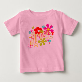 Groovy Vibe 70のスタイル ベビーTシャツ