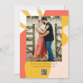 Groovy Vibesレトロ結婚のヴィンテージ セーブザデート (裏面)