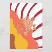 Groovy Vibesレトロ結婚のヴィンテージ プログラム (裏面)