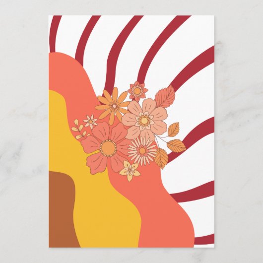 Groovy Vibesレトロ結婚のヴィンテージ プログラム (裏面)