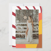 Groovy Vibesレトロ結婚のヴィンテージ 招待状 (裏面)