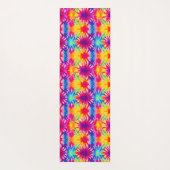 Groovy Vibes絞り染めのカスタマイズ ヨガマット (裏面)