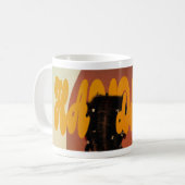 Groovy Vibes」マグカップ☕✨ コーヒーマグカップ (正面左)