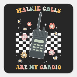 Groovy Walkieのコールは私の心臓特別な教育である スクエアシール