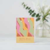 Groovy Waves手作り職人イヤリングディスプレイカード コーリングカード (スタンド正面)