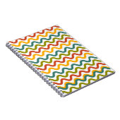 "Groovy Waves -鮮やかレトロ美学ノートブックC ノートブック (右側)