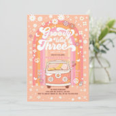 Groovy Wildと3つのヴァンバス3番目の誕生日 招待状 (スタンド正面)