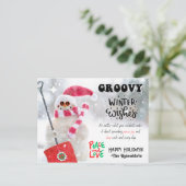 GROOVY WINTER WISHESホリデーポストカード ポストカード (スタンド正面)