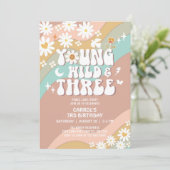 Groovy Young Wildと3歳の誕生日 招待状 (スタンド正面)