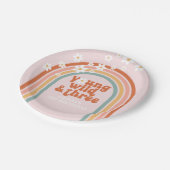 Groovy Young Wild Threeデイジーレインボー3日 ペーパープレート (アングル)