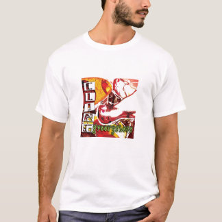 GroovyshoesメンズTシャツの白はしがみつきます Tシャツ