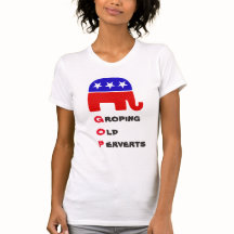 Groping Old Perverts:アンチ – 共和党Tシャツ