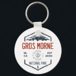 Gros Morne National Park Canada Vintage Distressed キーホルダー<br><div class="desc">Gros Morne National Park Distressed Badge with unique park themed maple leaf design. The Park has fjords and mountains that tower above a diverse panorama of beaches and bogs,  forests and barren cliffs.</div>