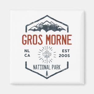 Gros Morne National Park Canada Vintage Distressed マグネット