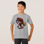 Gross Out Monster Farting Nose-Picking Creature Tシャツ (正面フル)