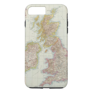 Grossbritannien、Irland -イギリス、アイルランドの地図 iPhone 8 Plus/7 Plusケース