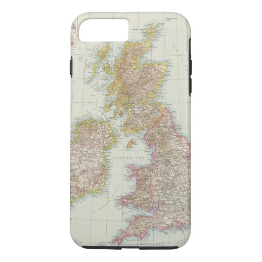 Grossbritannien、Irland -イギリス、アイルランドの地図 Case-Mate iPhoneケース (裏面)