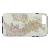 Grossbritannien、Irland -イギリス、アイルランドの地図 Case-Mate iPhoneケース (裏面(横))