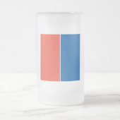 Große Glastasse Frankreich Fahne フロストグラスビールジョッキ (中央)