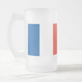 Große Glastasse Frankreich Fahne フロストグラスビールジョッキ (左)