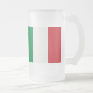 Große Glastasse Italien Fahne フロストグラスビールジョッキ