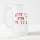 Grosse Ile -赤い悪魔-中間- Grosse Ile フロストグラスビールジョッキ (左)
