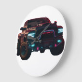 Große Wanduhr Dodge TRX Neon Truck ラージ壁時計 (傾斜)