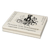 Großer Doggen Stempel viel Text ラバースタンプ (スタンプ)